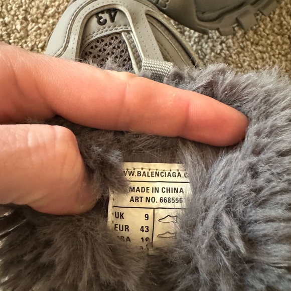 BALENCIAGA Faux Fur Track Athletic Sneakers - Picture 9 of 15